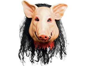 Latexová maska Saw Pig