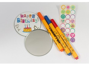 Kreativní kapesní zrcátko / Taschenspiegel zum Dekorieren / Pocket mirror for your decoration