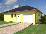 Přízemní montovaný dům - bungalov dřevostavby ()