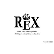 logo REX, s.r.o. - městský mobiliář