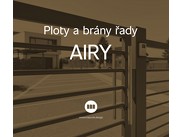 Kovové ploty a brány Mazurek, řada AIRY ()