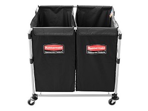RUBBERMAID, Switzerland VOZÍK RUBBERMAID NA PRÁDLO (2 komory bílé-barevné)
