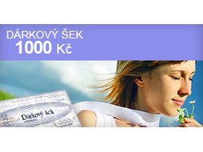 Dárkový šek - 1000,- Kč