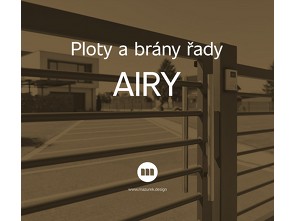 Kovové ploty a brány Mazurek, řada AIRY