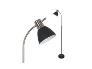 Stojíci lampa broušený nikel ()