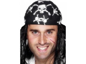 Pirátský šátek - potištěný
