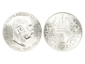 Mince - 1 KORUNA FRANTIŠEK JOSEF I. 1913