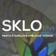 logo SKLO PLUS – vitráže a Tiffany lampy