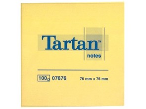 3M Tartan 654/76x76 mm žlutý