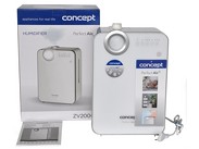 CONCEPT - Jindřich VALENTA Česká Republika ULTRAZVUKOVÝ ZVLHČOVAČ PERFECT (studená / teplá pára)