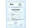 Certifikát SAFIRAL s.r.o.