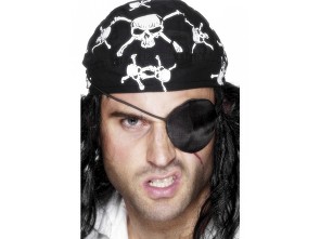 Pirátská klapka - satén