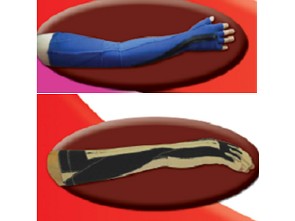 Lykrová rehabilitační rukavice