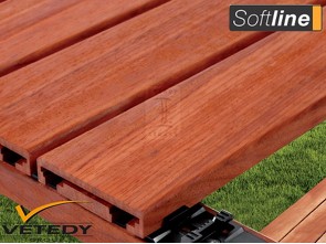 Dřevěná terasová prkna pro skryté uchycení Softline