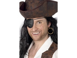 Pirátská sada malá - klapka, náušnice