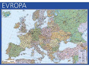 Nástěnná mapa Evropa