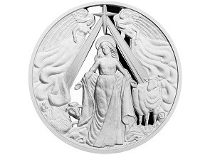 Stříbrná medaile Panna Maria proof