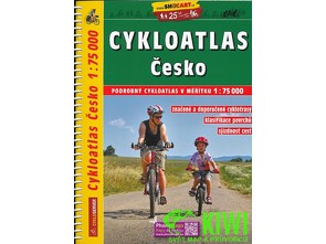 Cykloatlas Česko 1:75 t. spirála vydání 2019/2020