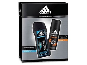 Adidas Cool & Dry Intensive pánský antiperspirant spray 150 ml + Intense Clean šampon na vlasy 200 ml pánská kazeta