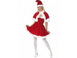 Kostým Miss Santa delux