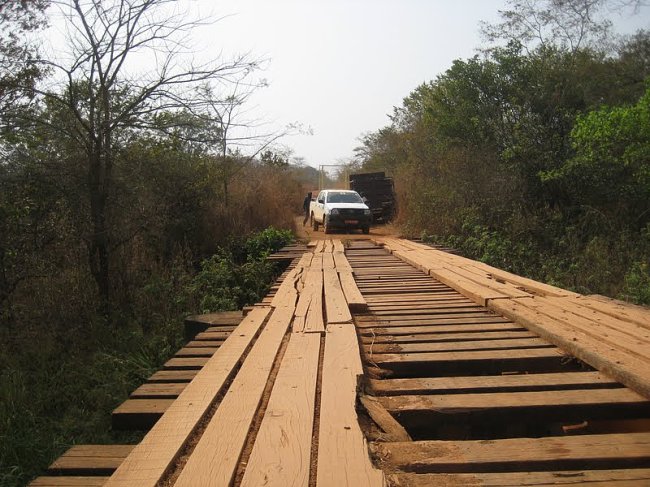 Jeden z mostů na cestě na sever SAR